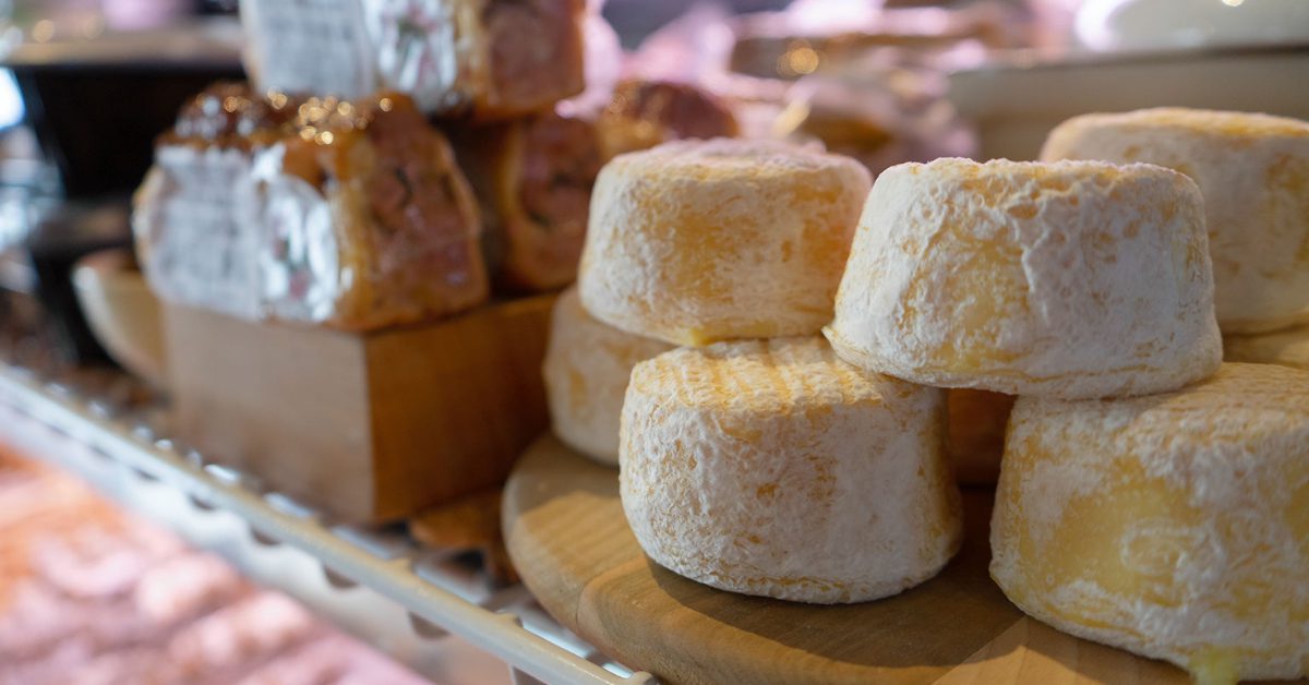 Gourmet cheese at an Épicerie in Old Quebec City