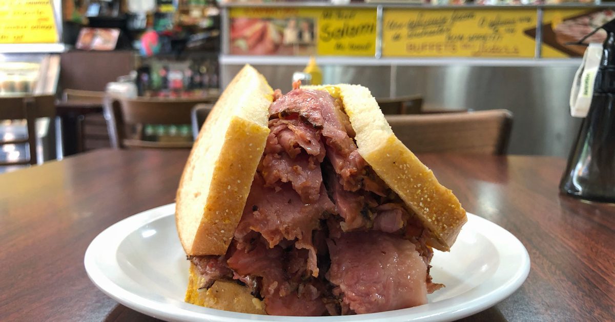 The BEST Smoked Meat Sandwiches are at Lester's Deli in Montreal